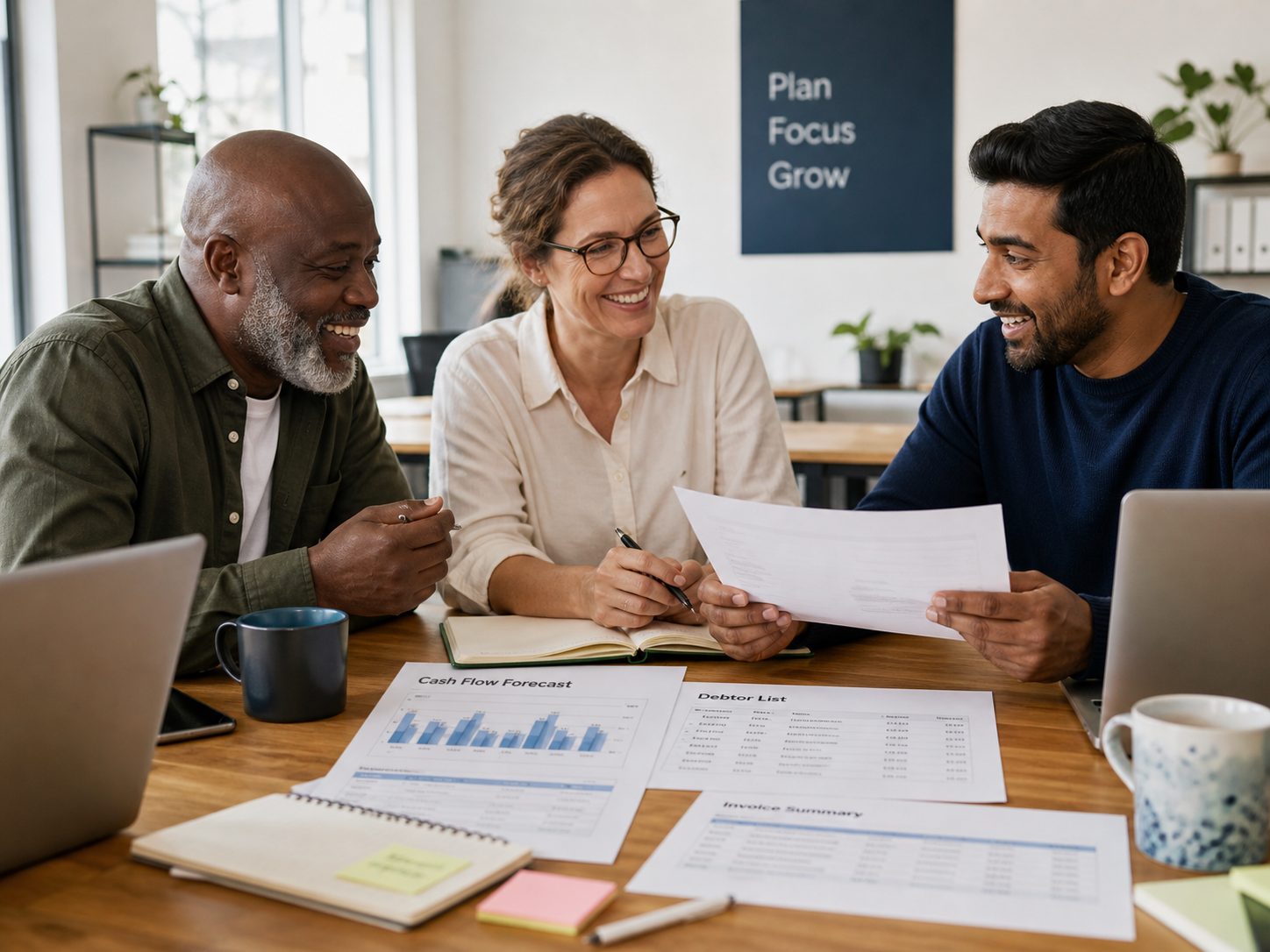 Business owner reviewing SME cash flow and funding options after the Bank of England rate decision.