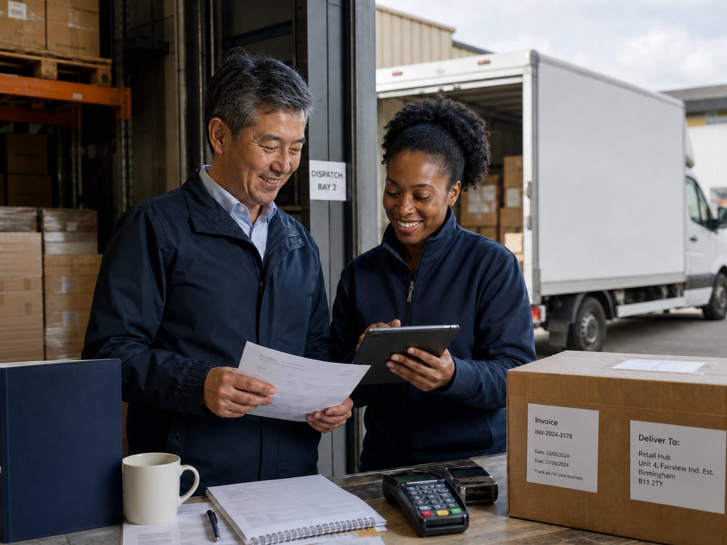 SME owner reviewing energy and fuel costs against cash flow forecasts.